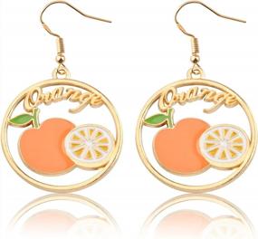 img 4 attached to Women'S Fruit Earrings - Fashion Jewelry Gift For Fruit Lovers, Perfect Holiday Present Idea For Women & Girls