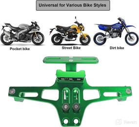 img 2 attached to Motorcycle Fender Eliminator Kit License Plate Bracket CNC Aluminum With LED Light Holder Mount Motorcycle Accessories Universal Compatible With Honda Suzuki Kawasaki Yamaha Ducati BMW Motorcycle & Powersports