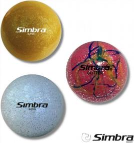 img 3 attached to Shiny Gold Glitter Simbra Field Hockey Ball: PVC Hollow-Core, 157Gr, Perfect For Training & Practice With Smart Speed, Guaranteed To Enhance Your Sports Activity