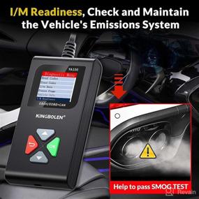 img 1 attached to 🚗 KINGBOLEN YA100 OBD2 Scanner: Full Functions Car Diagnostic Scan Tool for 12V Cars Since 1996