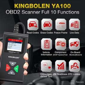 img 3 attached to 🚗 KINGBOLEN YA100 OBD2 Scanner: Full Functions Car Diagnostic Scan Tool for 12V Cars Since 1996