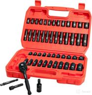 🔧 llndei 1/4” drive impact socket set: 52 pcs mechanic tool set with 72-tooth ratchet, cr-v, metric and sae sockets – perfect for household, automotive repair, and diy projects логотип