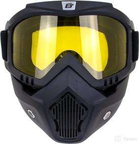 img 4 attached to Birdz Eyewear Skylark Motorcycle Removable Motorcycle & Powersports ... Protective Gear