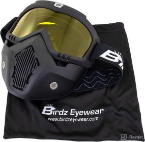 img 2 attached to Birdz Eyewear Skylark Motorcycle Removable Motorcycle & Powersports ... Protective Gear