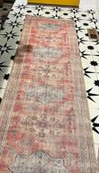 img 1 attached to 5'X7' Distressed Transitional Bohemian Area Rug, Eco-Friendly And Stain Resistant, Premium Recycled Material, Machine Washable, Multi-Color By Rugshop review by Roy Bush
