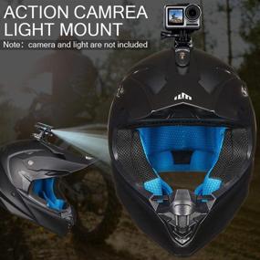 img 1 attached to 🏍️ ILM Adult Dirt Bike Helmets ATV Motocross Dirtbike Helmet - Super Soft Liner, Camera Mount, DOT Approved - Model-216 (Matte Black, M)