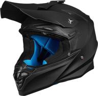 🏍️ ilm adult dirt bike helmets atv motocross dirtbike helmet - super soft liner, camera mount, dot approved - model-216 (matte black, m) логотип