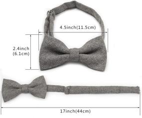 img 2 attached to Ruth Boaz Blend Tweed Brown Men's Accessories best on Ties, Cummerbunds & Pocket Squares