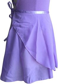 img 1 attached to 🩰 Chiffon Ballet Skirts for Girls - Woosun Length Girls' Clothing Skirts & Skorts