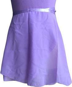 img 2 attached to 🩰 Chiffon Ballet Skirts for Girls - Woosun Length Girls' Clothing Skirts & Skorts