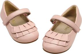 img 2 attached to 🩰 DREAM PAIRS KFL2111 Ballet Toddler Girls' Shoes: Stylish Flats for Little Dancers