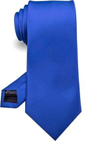 img 4 attached to RBOCOTT Men's Business Wedding Formal Necktie: Top Choice in Ties, Cummerbunds & Pocket Squares - Best Accessories