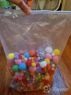 img 1 attached to EpiqueOne 2100Pc Art & Craft Supply Kit - Large/Giant And Small/Mini Pom Poms, Colored Adhesive Googly Eyes, Rainbow Glitter Pompom Balls For Kids Collage & Critter Crafting With Colorful Puff Ball review by Marcus Loeffler