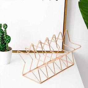 img 2 attached to Keep Your Desk Organized With Garneck Star-Shaped Iron File Organizer And Bookend For Home And Office