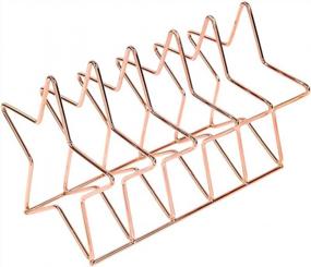 img 3 attached to Keep Your Desk Organized With Garneck Star-Shaped Iron File Organizer And Bookend For Home And Office