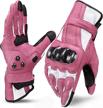 inbike leather motorcycle gloves knuckle motorcycle & powersports logo