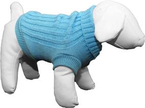 img 1 attached to Rib Collared Fashion Designer Pet Sweater Dogs good in Apparel & Accessories