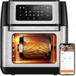 crownful smart air fryer, 10.6 quart large wifi convection toaster oven combo with rotisserie & dehydrator, works with alexa & google assistant, accessories and online cookbook included logo