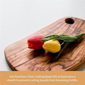 img 2 attached to 🔪 Furniture Clinic Cutting Board Oil: Premium Food-Safe Mineral Oil for Optimal Protection, Conditioning, and Restoration of Cutting Boards, Butcher Blocks, and Countertops - 17oz