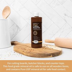 img 3 attached to 🔪 Furniture Clinic Cutting Board Oil: Premium Food-Safe Mineral Oil for Optimal Protection, Conditioning, and Restoration of Cutting Boards, Butcher Blocks, and Countertops - 17oz