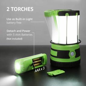 img 1 attached to Rechargeable/Battery-Powered 1000Lm LED Camping Lantern W/ Detachable Flashlight & 4 Modes - Perfect For Hiking, Emergency Preparedness & Fishing!