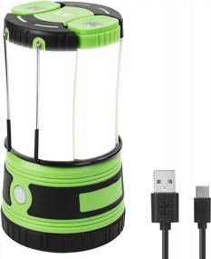 img 4 attached to Rechargeable/Battery-Powered 1000Lm LED Camping Lantern W/ Detachable Flashlight & 4 Modes - Perfect For Hiking, Emergency Preparedness & Fishing!
