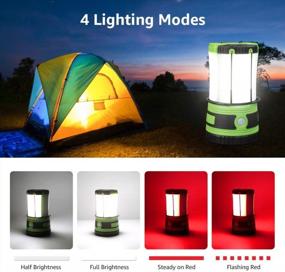 img 3 attached to Rechargeable/Battery-Powered 1000Lm LED Camping Lantern W/ Detachable Flashlight & 4 Modes - Perfect For Hiking, Emergency Preparedness & Fishing!