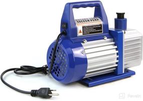 img 1 attached to 🔧 XtremepowerUS Single Stage Rotary Vane Air Vacuum Pump - 1/4 HP, 3 CFM - HVAC Air AC A/C R410a R134 with Oil Bottle (3CFM)