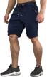 cool and comfortable: crysully men's cotton jogger shorts for casual workouts and running with handy zipper pockets logo