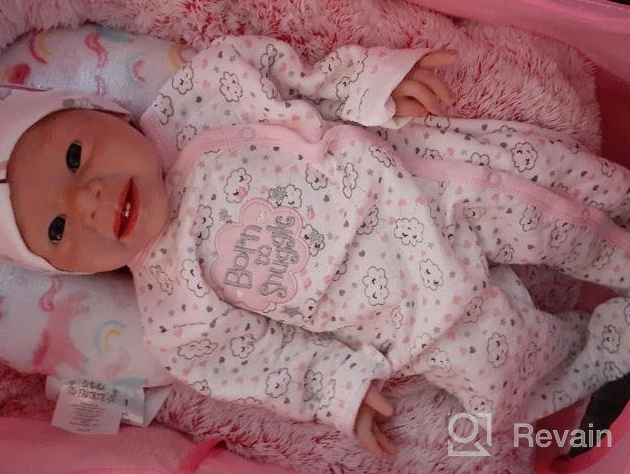 img 1 attached to Lifelike Newborn Baby Doll - IVITA Silicon Reborn Baby Boy - 17 Inches, Full Body Platinum Silicone, Not Made Of Vinyl Material review by James Arellano