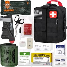 img 4 attached to Be Prepared With EVERLIT Emergency Trauma Kit: Military-Grade Tactical IFAK With CAT GEN-7 Tourniquet And 36" Splint For Critical Wound Response And Severe Bleeding Control In Black