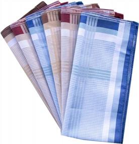 img 2 attached to LACS Mens Cotton Handkerchiefs Pack: Essential Men's Accessories for Everyday Use
