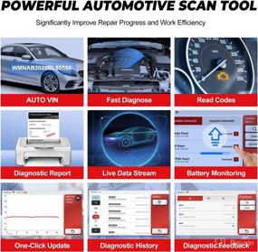 img 1 attached to OBD2 Scanner, MUCAR CS90 Diagnostic Scan Tool with 28 🔧 Maintenance Services, Battery Test, Auto VIN, Car Code Reader, Free Lifetime Upgrade