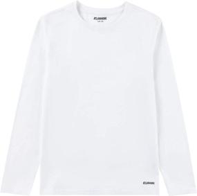 img 4 attached to ATLANHAWK Unisex Sleeve Cotton Crewneck Girls' Clothing - Tops, Tees & Blouses