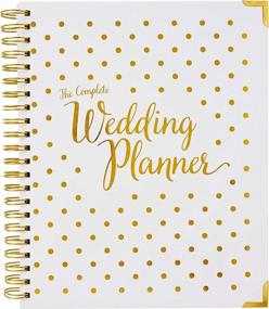 img 4 attached to Gold Wedding Planner & Organizer - Undated Bridal Diary Book With Hard Cover, Pockets & Online Support - Perfect Engagement Gift For Brides-To-Be