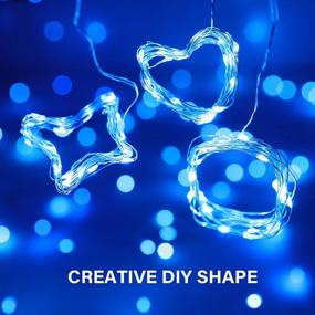 img 3 attached to Create An Enchanting Atmosphere With Onforu 16 Pack Blue Fairy Lights - Perfect For Valentines Day, Weddings And DIY Decor