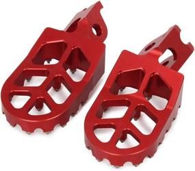 img 1 attached to 🏍️ High-Quality CNC MX Foot Pegs Footpegs Footrests Foot Pedals for CR125/250 CRF150R CRF250R CRF250X CRF250RX CRF450R CRF450RX CRF450X CRF450L CRF250L/M CRF250RALLY CRF1000L Motorcycle