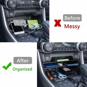 img 2 attached to Maximize Your Toyota RAV4'S Storage With JDMCAR Customized Center Console Organizer