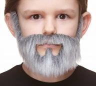 self adhesive fake mustache for kids - novelty small false facial hair costume accessory logo
