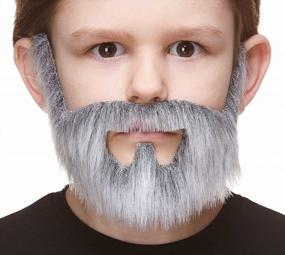img 4 attached to Self Adhesive Fake Mustache For Kids - Novelty Small False Facial Hair Costume Accessory