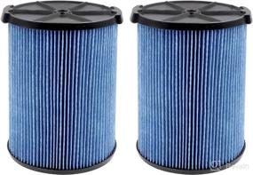 img 4 attached to 🔄 2-Pack VF5000 Fine Dust Replacement Filter, 3-Layer High-efficiency for Wet Dry Vac - Compatible with Popular Models WD1680, WD1851, RV2400A, and More