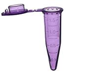 1.5ml polypropylene graduated microcentrifuge tubes with snap cap - 500 pcs sample vial for laboratory (purple) logo