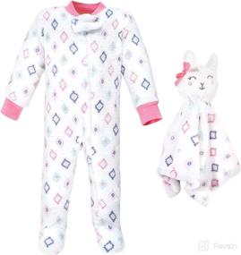 img 3 attached to 👶 Hudson Baby Flannel Plush Sleep and Play with Security Toy