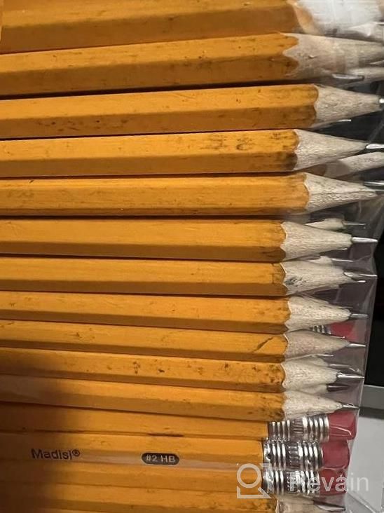 img 1 attached to Madisi Wood-Cased #2 HB Pencils, Yellow, Pre-Sharpened, Bulk Pack, 576 Pencils In Box review by Tara Farmer