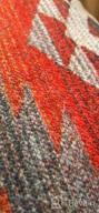 картинка 1 прикреплена к отзыву Emvency Square 20x20 Inches Aztec Navajo Decorative Pillowcase: Tribal Linen Throw Pillow Cover in Orange Red Grey, Perfect for Bedroom Sofa - Hidden Zipper Included от Alton Walton