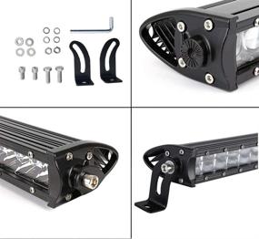 img 2 attached to 🔦 CREE LED Light Bar 36inch Curved 180W Single Row Spot Flood Combo 3D LED Driving Fog Lamp Off Road Lighting LED Work Lights for UTE ATV UTV SUV Boat Jeep Trucks - IP68 Waterproof (180W)