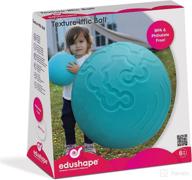 👶 edushape texture-iffic sensory ball for baby - enhancing motor skills - 7” - 1-pack with tactile patterns logo