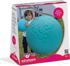 img 4 attached to 👶 Edushape Texture-iffic Sensory Ball for Baby - Enhancing Motor Skills - 7” - 1-Pack with Tactile Patterns