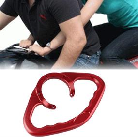 img 1 attached to Luckmart Passenger Gas Tank Bar Handle Grip Bar Handlebar 5 Holes Compatible For Yamaha R1 R6 FZ1 FZ6R FZ28 FZ-09 MT09 M7-07 YZR750 YSR50 YZF600 YZF1000 Red