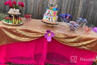 img 1 attached to Fuchsia Sequin Tablecloth 60X102 Inch Rectangle Glitter Wedding Party Christmas Decor review by Marcus Curry